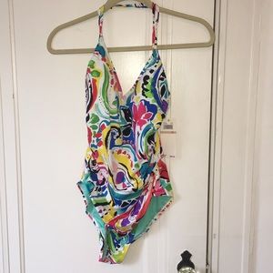 Anne Cole Patterned Swimsuit